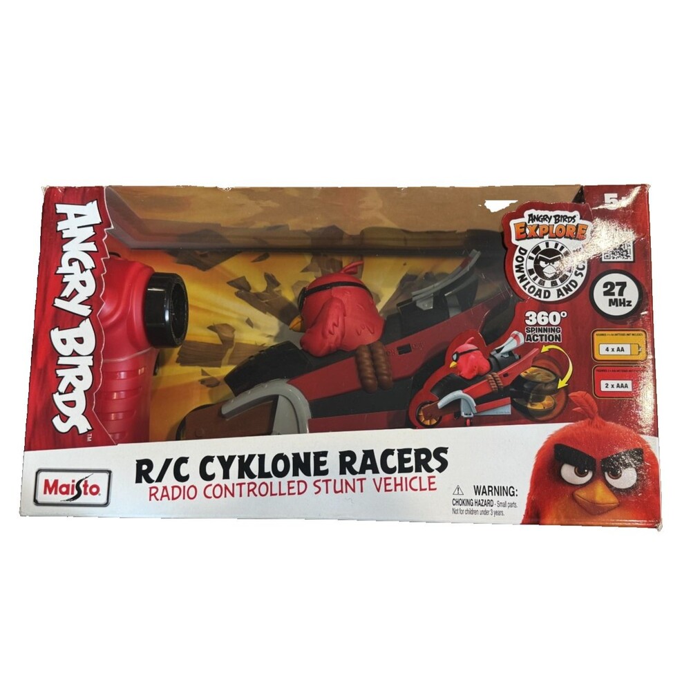 Maisto Angry Birds RC Cyklone Racers Radio Controlled Stunt Vehicle NEW Box